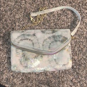 Hobo Daria Clutch in Metallic Star Burst